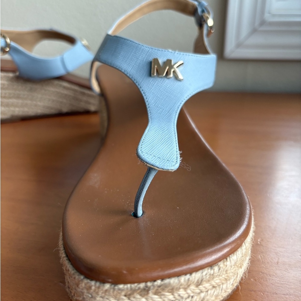 Michael Kors Light Blue Thong Sandals